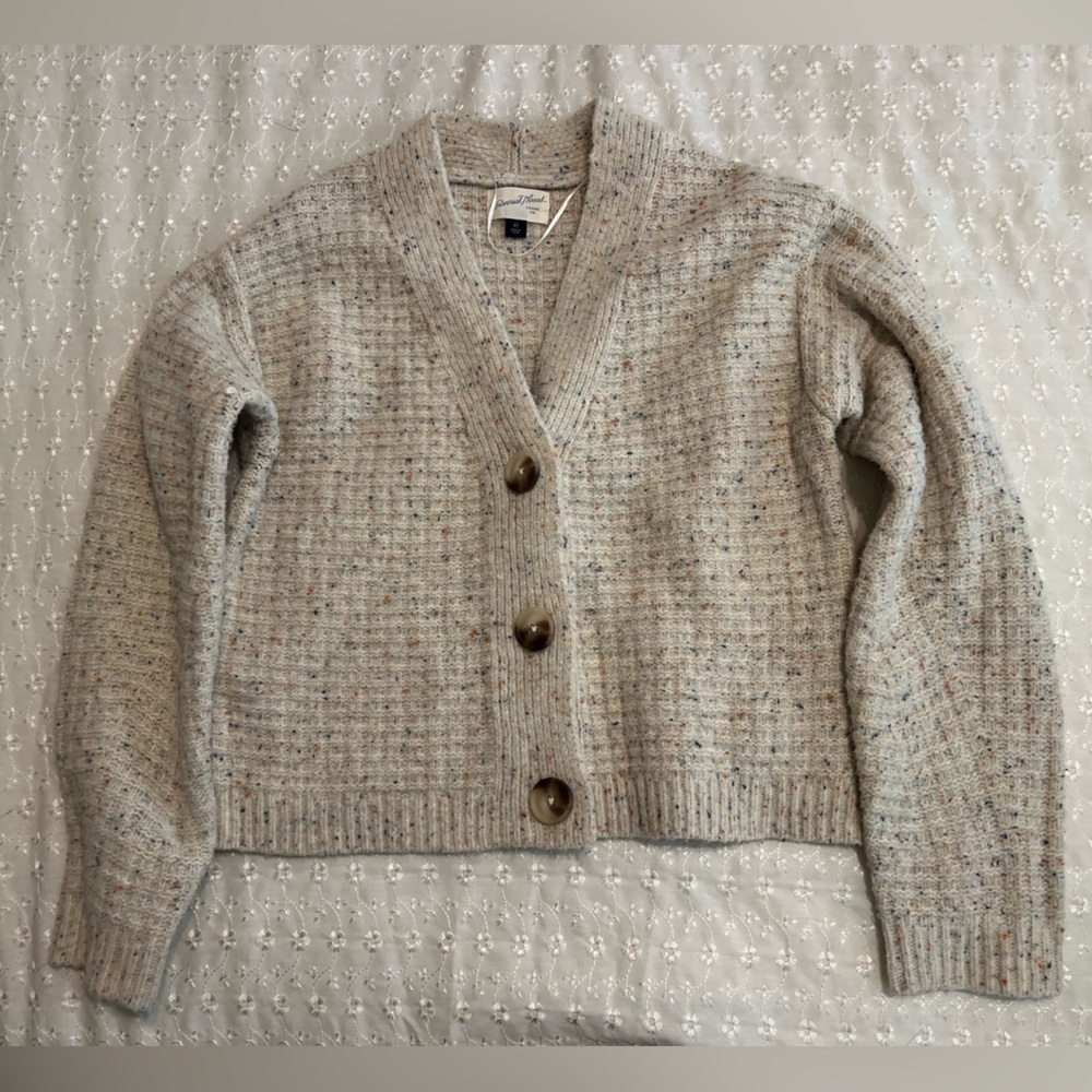 Universal Thread Cream Chunky Knit Cardigan